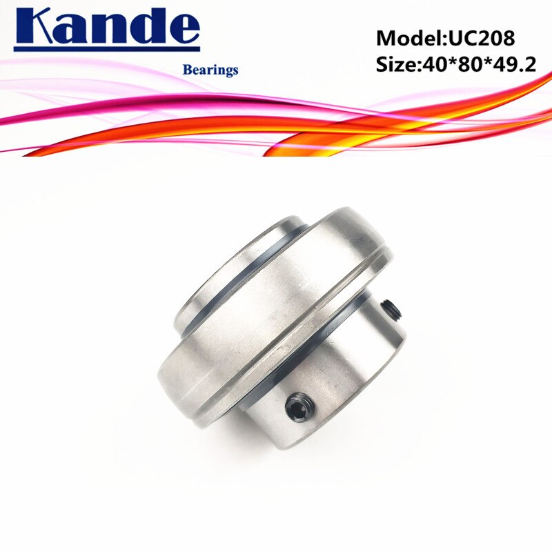 Kande- 1pc UC208, ID: 40mm, ID: 1-208